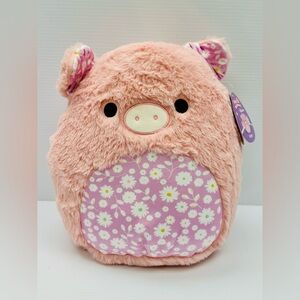 Squishmallows Peter the Pink Floral Pig Plush